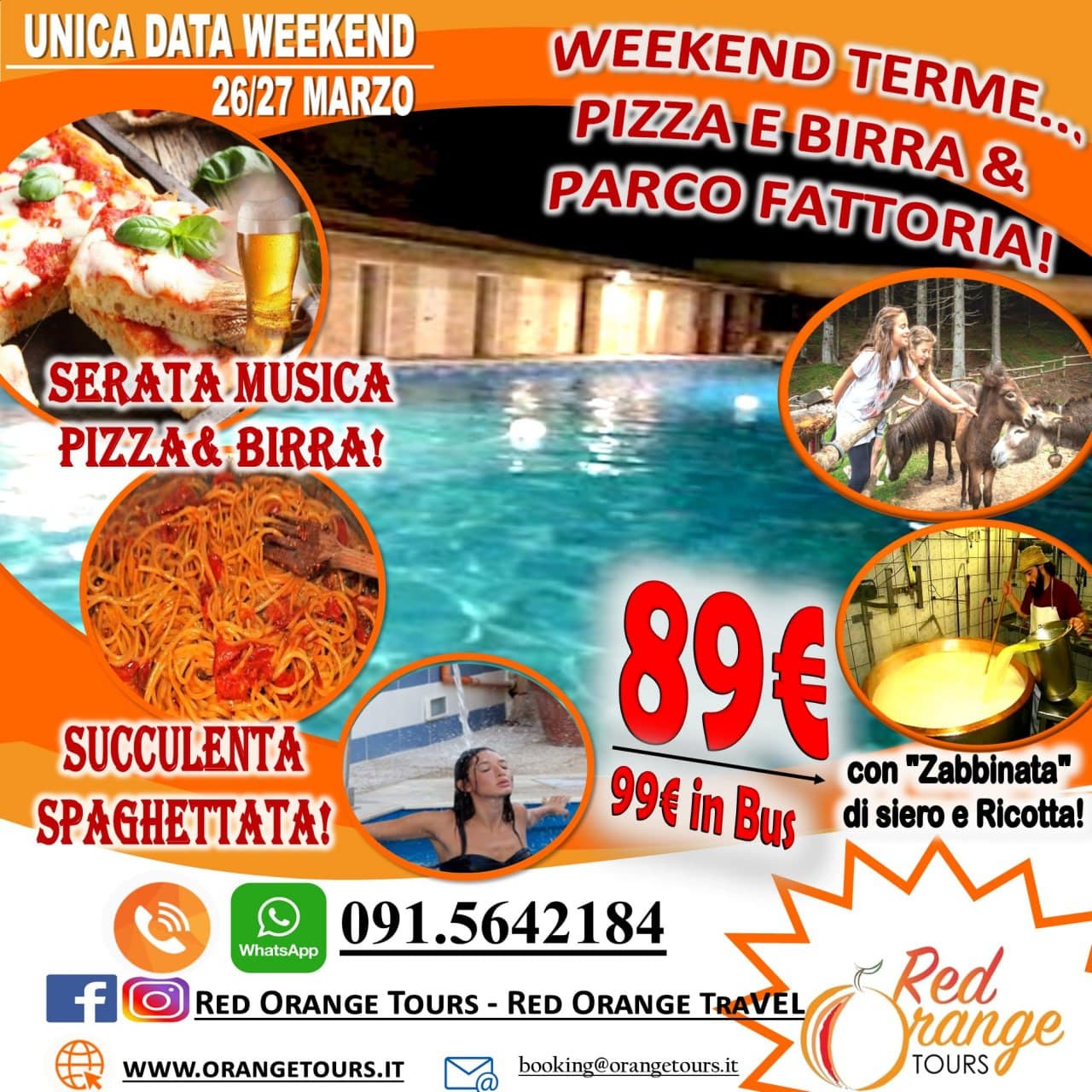 WEEKEND TERME WEEKEND NATALIZIO - 11/12 DICEMBRE - EVENTO SPECIALE RED ORANGE TOURS E TUTTO COLORATO VIAGGI