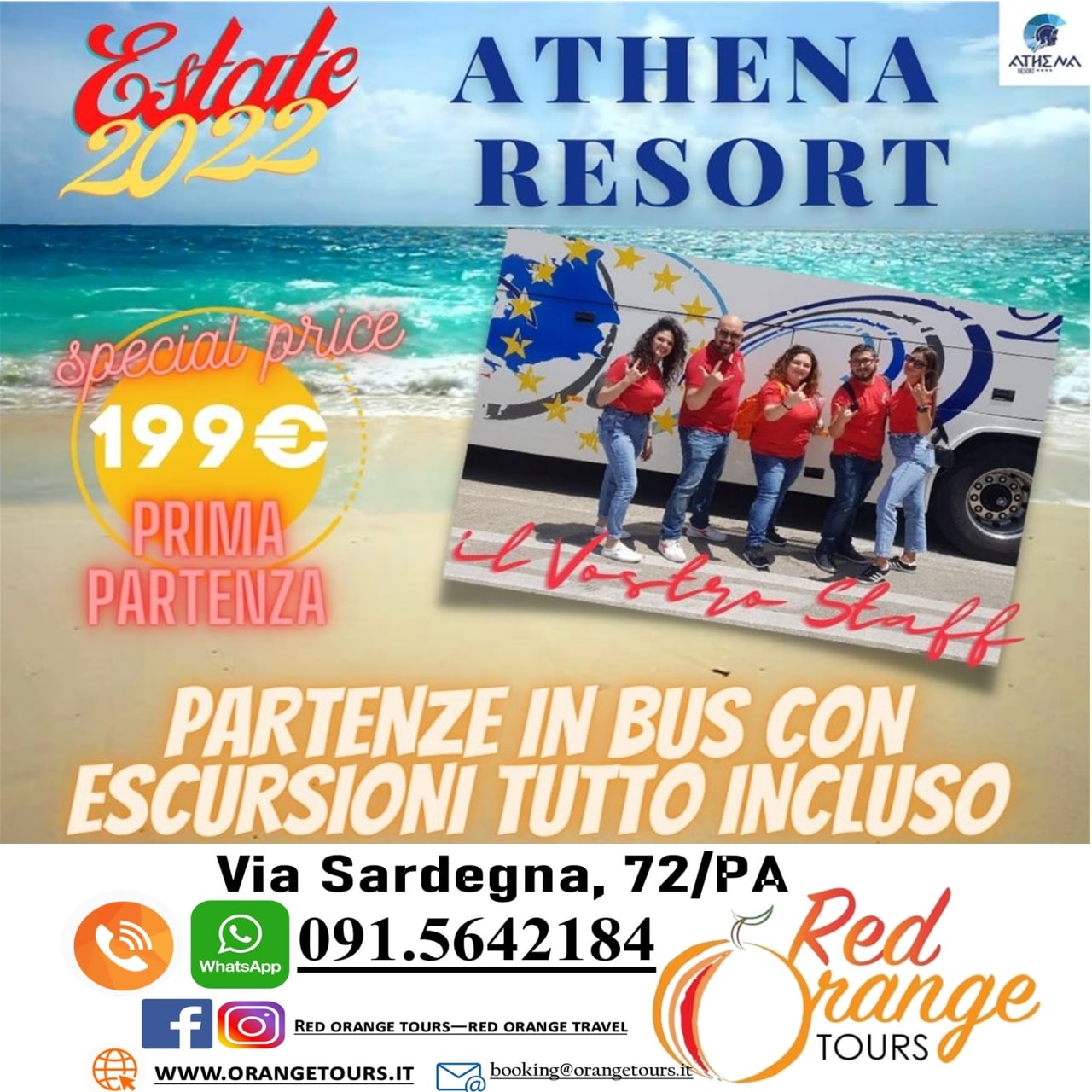 ATHENA RESORT 2022 IN BUS ATHENA RESORT LUGLIO AGOSTO SETTEMBRE 2021