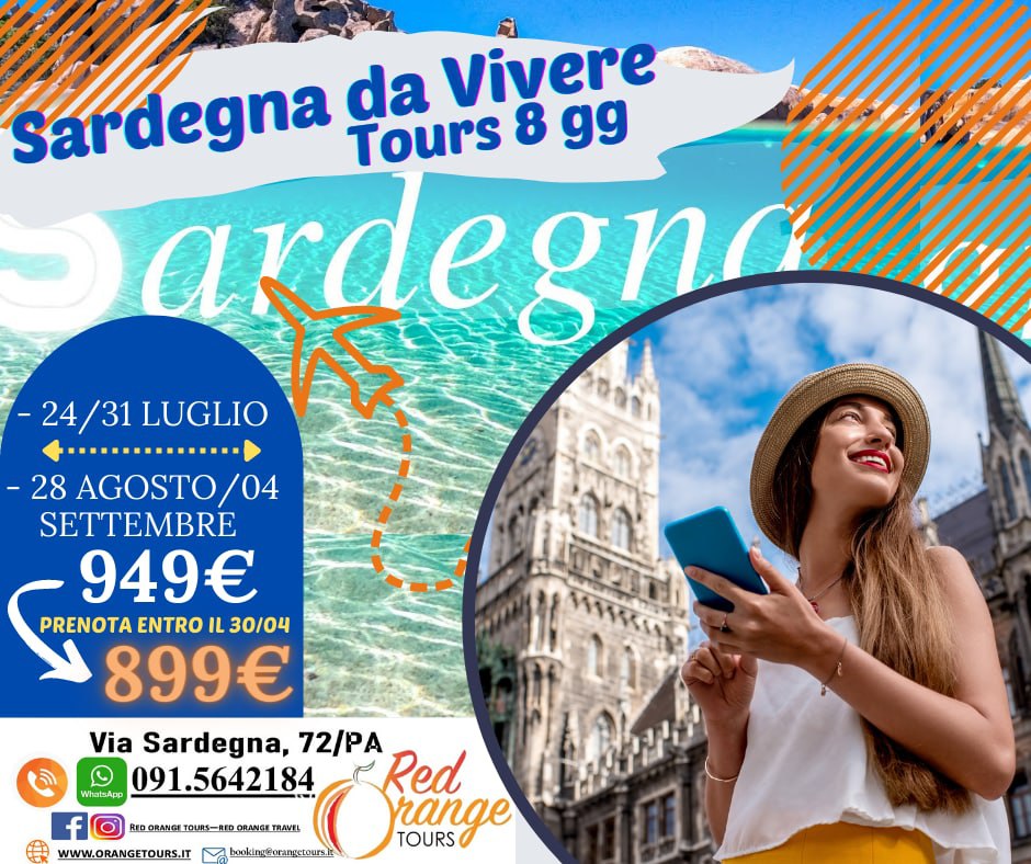 SARDEGNA DA VIVERE WEEKEND NATALIZIO - 11/12 DICEMBRE - EVENTO SPECIALE RED ORANGE TOURS E TUTTO COLORATO VIAGGI