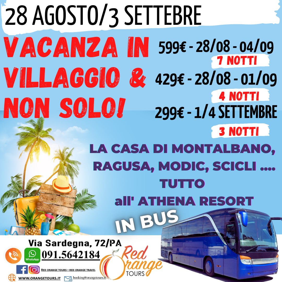 athena bus ATHENA RESORT LUGLIO AGOSTO SETTEMBRE 2021