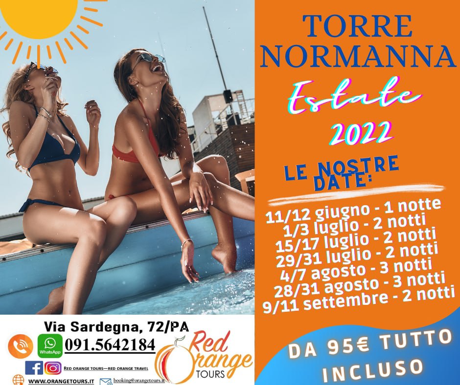 TORRE NORMANNA ESTATE WEEKEND NATALIZIO - 11/12 DICEMBRE - EVENTO SPECIALE RED ORANGE TOURS E TUTTO COLORATO VIAGGI