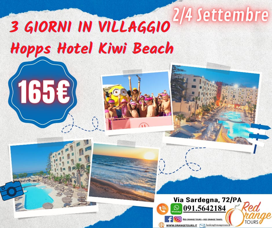 KIWI BEACH ATHENA RESORT LUGLIO AGOSTO SETTEMBRE 2021