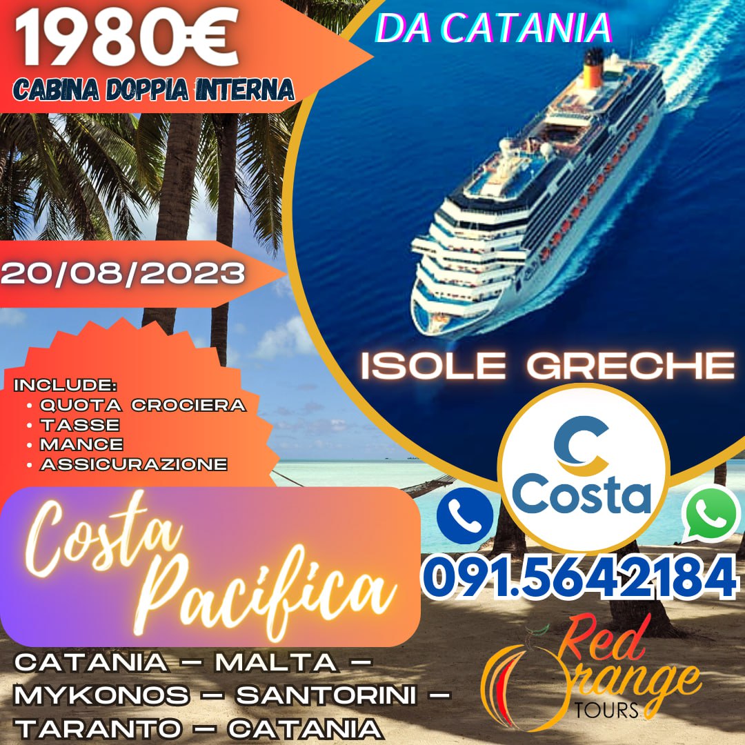 COSTA PACIFICA AGOSTO