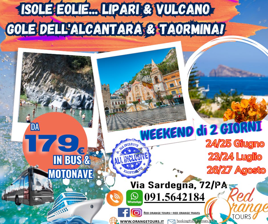 EOLIE, GOLE E TAORMINA ATHENA RESORT LUGLIO AGOSTO SETTEMBRE 2021