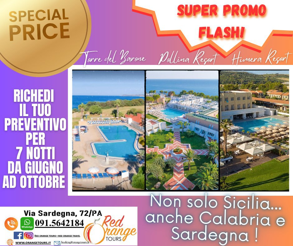 PROMO FLASH ISOLA ATHENA RESORT LUGLIO AGOSTO SETTEMBRE 2021