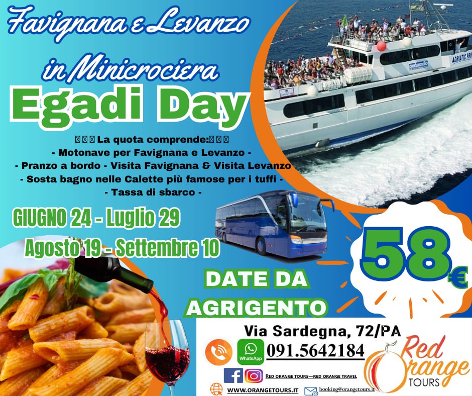 FAVIGNANA DA AGRIGENTO ATHENA RESORT LUGLIO AGOSTO SETTEMBRE 2021