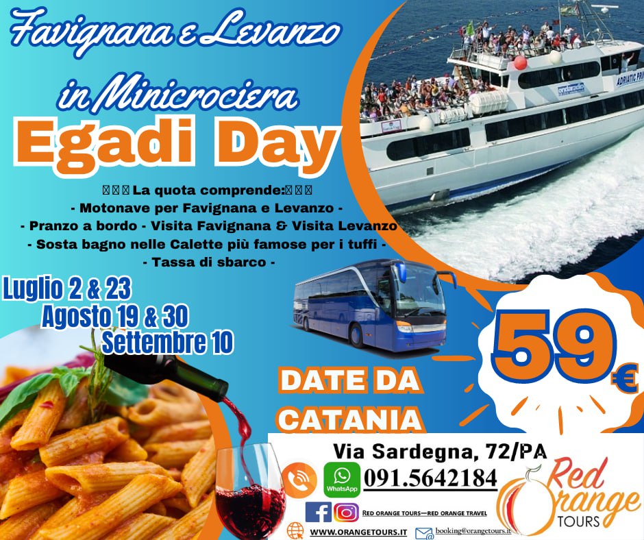 FAVIGNANA DA CATANIA ATHENA RESORT LUGLIO AGOSTO SETTEMBRE 2021