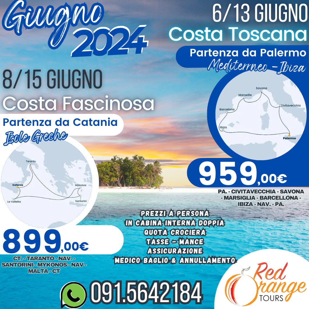 CROCIERE GIUGNO 2024