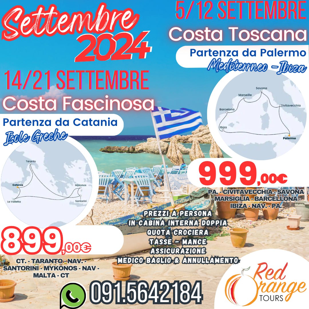 CROCIERE SETTEMBRE 2024