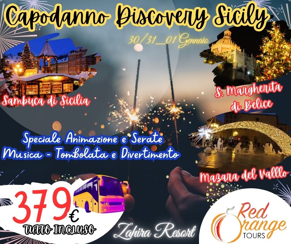 CAPODANNO DISCOVERY CAPODANNO 2022 A CEFALU' CON RED ORANGE TOURS!